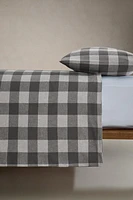 HOUSSE DE COUETTE FLANELLE CARREAUX