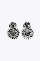 BOUCLES D'OREILLES DOUBLE FLEUR