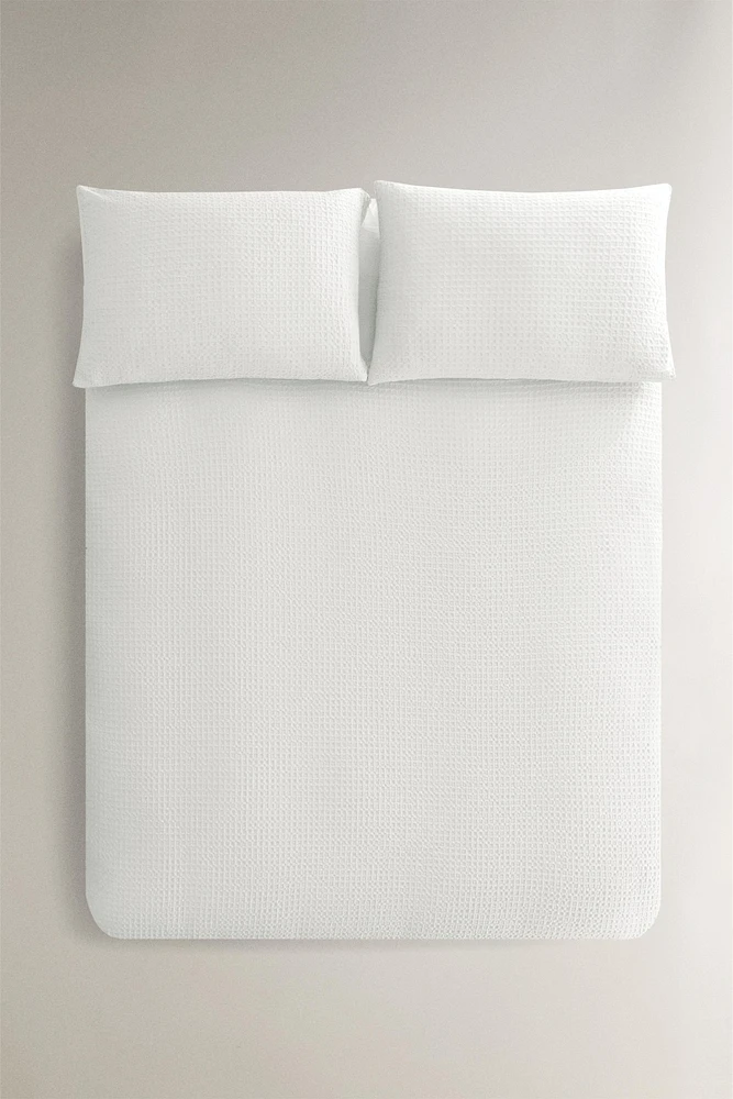 HOUSSE DE COUETTE GAUFRÉE
