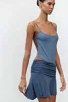 OPEN BACK POLYAMIDE BODYSUIT