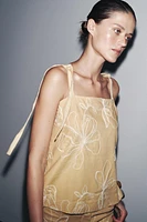 ZW COLLECTION EMBROIDERED TOP