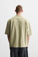 STRUCTURED EMBROIDERED SHIRT
