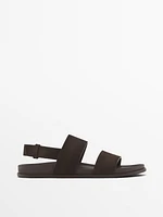 Sandales croûte de cuir