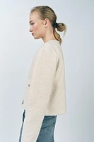 BOUCLÉ BUTTON JACKET