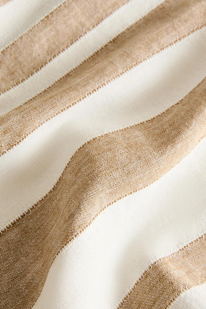 SET OF STRIPED LINEN NAPKINS