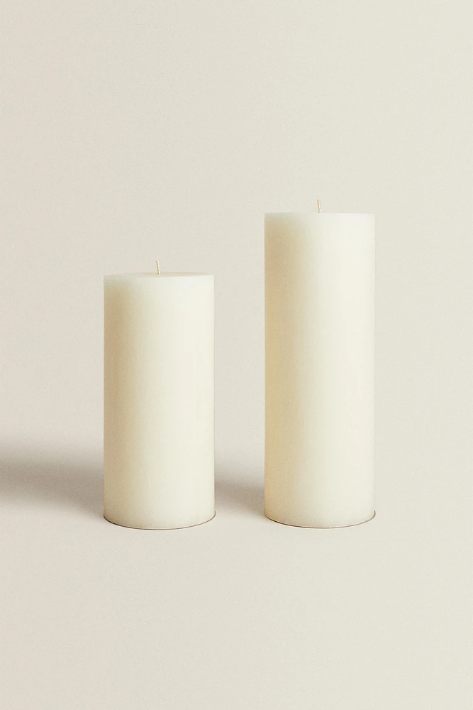 BOUGIE DÉCORATIVE LONGUE CYLINDRIQUE