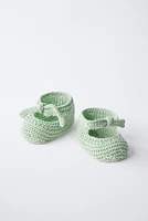 COTTON TIE BOOTIES
