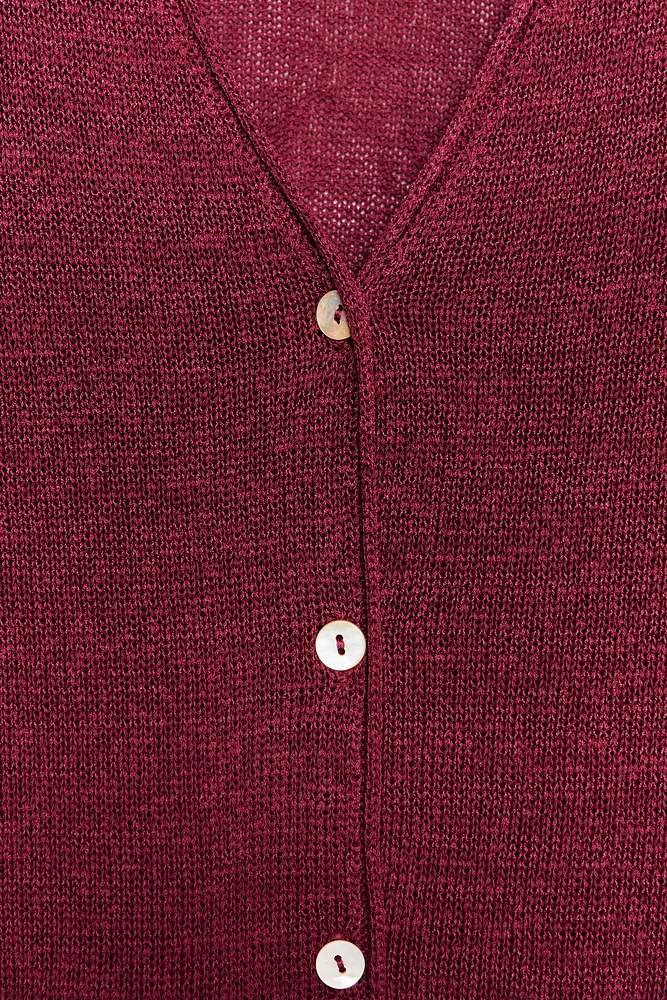 LINEN CARDIGAN
