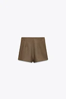 SHORT TAILLE HAUTE AVEC PASSANTS