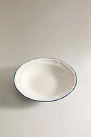 SOUP PLATE WITH CONTRAST RIM