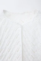 GILET EN MAILLE TEXTURÉE