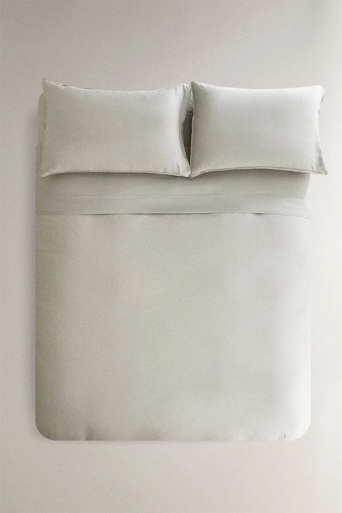 WASHED LINEN DUVET COVER (140 GXM²)