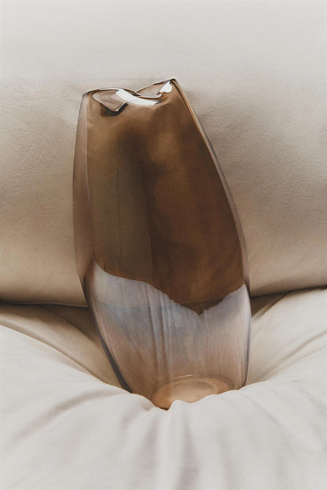 VASE VERRE RECYCLABLE BRILLANT HAUT