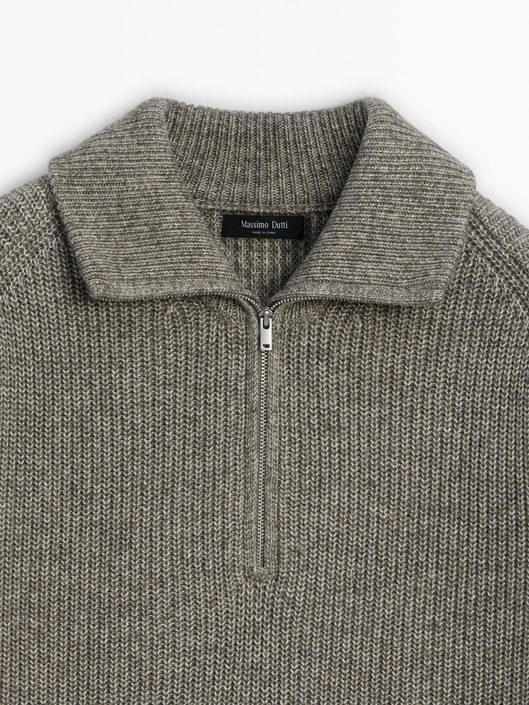 Pull coton col camionneur