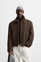 BLOUSON STRUCTURÉ PIED-DE-POULE