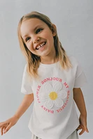 RUFFLED PATCH T-SHIRT