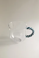 TASSE BOROSILICATE ANSE SPIRALE