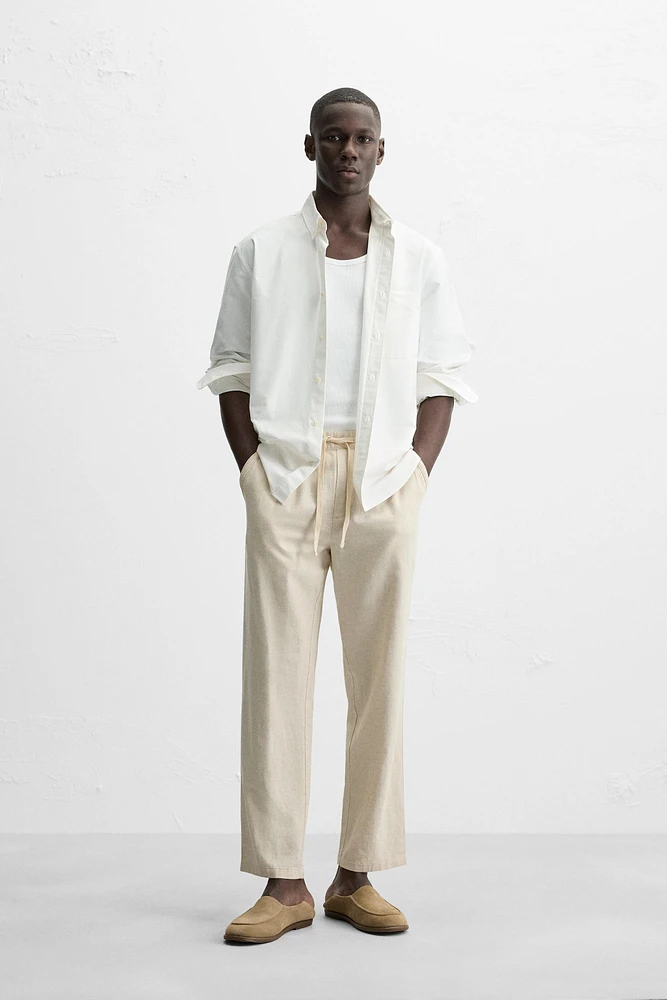 PANTALON RELAXED FIT COTON - LIN