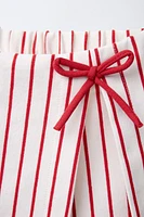STRIPED BOW SKORT