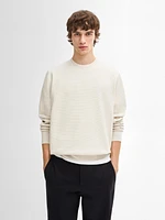 Pull en maille de coton mélang