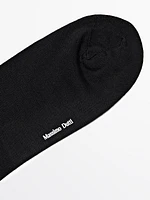 Chaussettes hautes en coton mercerisé mélangé