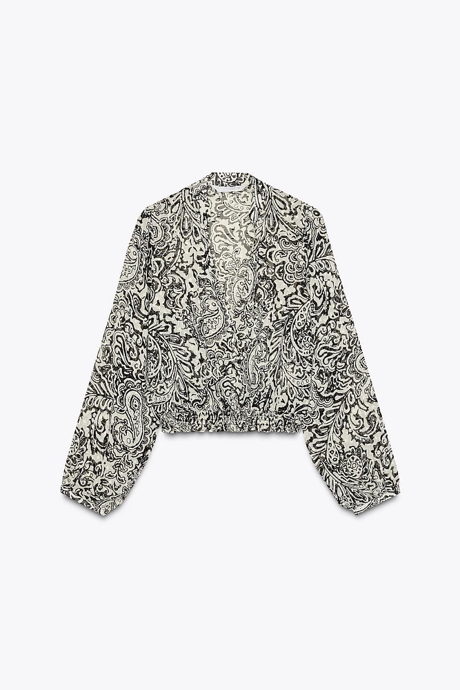 SWISS DOT PRINT SHIRT