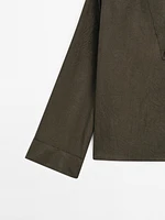 Blouse fluide à col polo