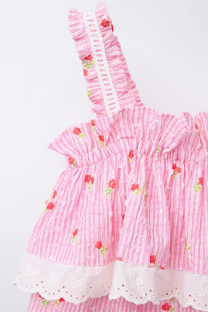 COMBI-SHORT FLEURS
