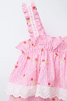 COMBI-SHORT FLEURS