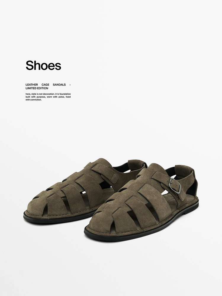 Leather cage sandals - Limited Edition
