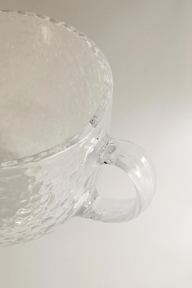 TASSE VERRE RECYCLABLE RELIEF
