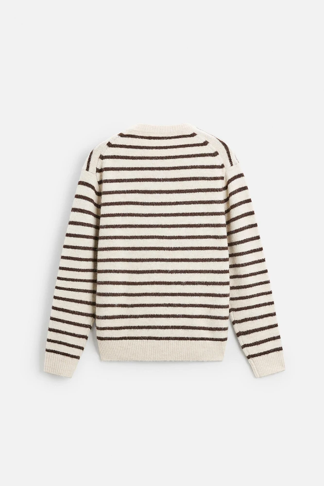 PULL RAYURES TEXTURÉ