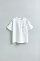 T-SHIRT À POCHE BRODÉE