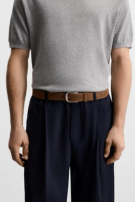 SPLIT LEATHER BELT