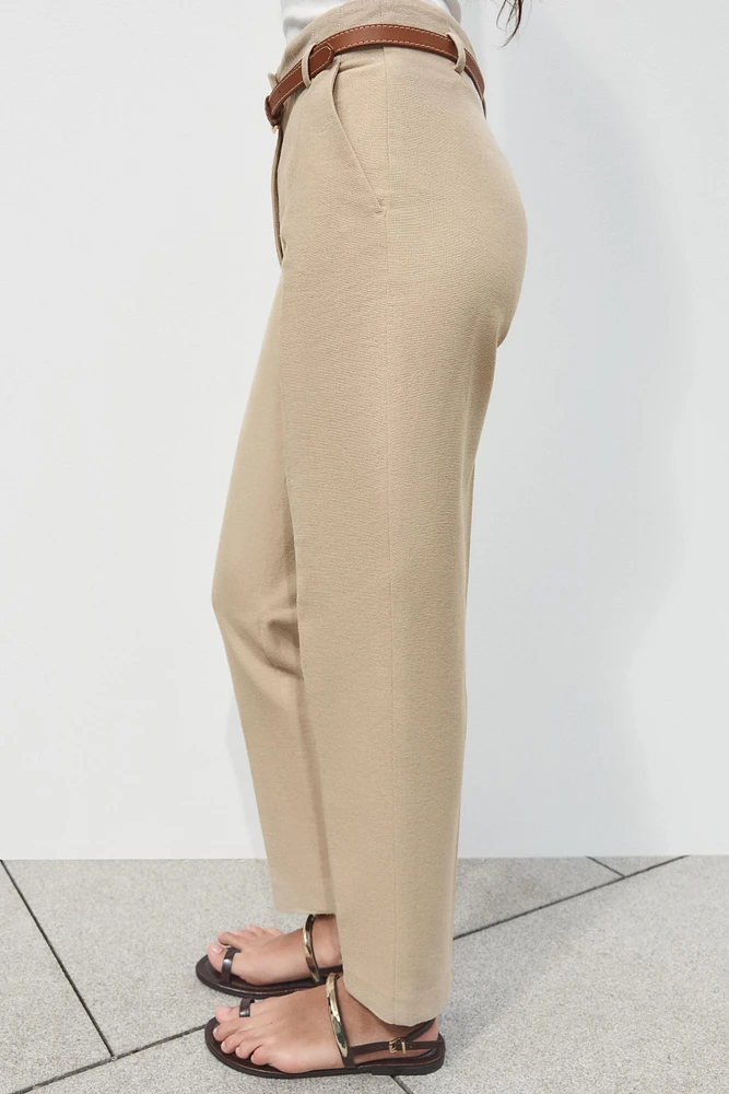 BELTED RUSTIC PANTS
