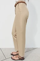 BELTED RUSTIC PANTS