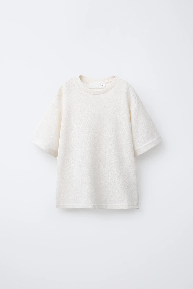 TEXTURED KNIT T-SHIRT
