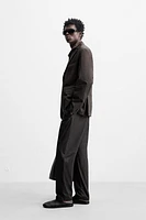 PANTALON DE COSTUME EFFET CIRÉ