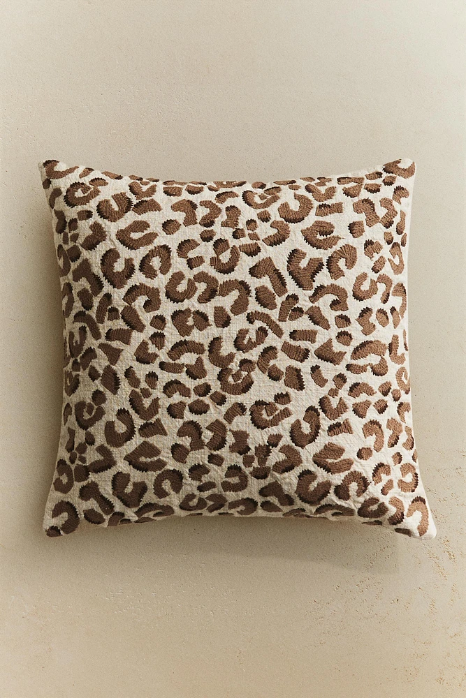 ANIMAL PRINT THROW PILLOW COVER