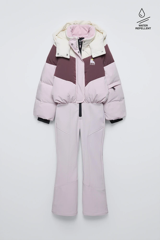 WINDPROOF AND WATER REPELLENT DOWN JUMPSUIT RECCO® SYSTEM SKI COLLECTION