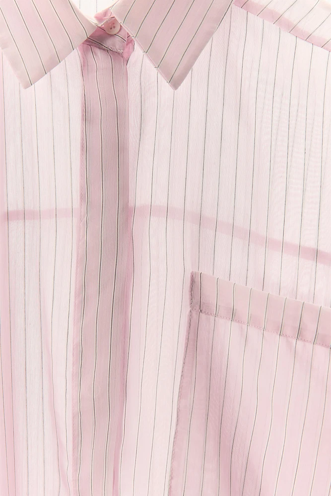 STRIPED PAJAMA SHIRT