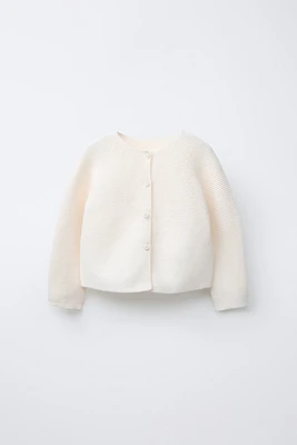 GILET EN MAILLE POINT MOUSSE