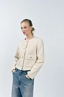 BOUCLÉ BUTTON JACKET