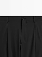 Pantalon relaxed fit à pinces