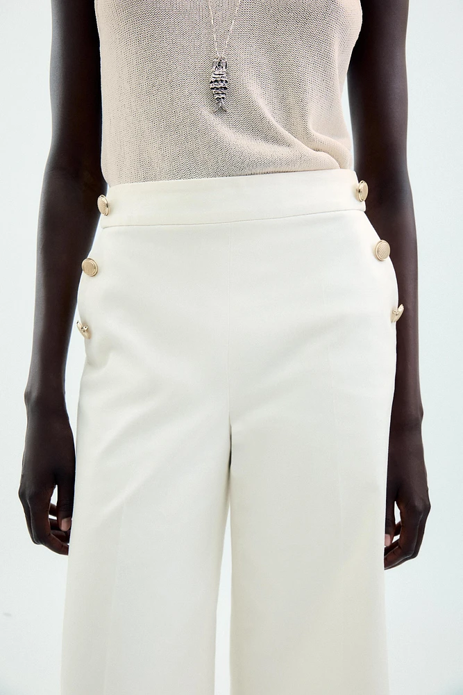 JUPE-CULOTTE BOUTONS