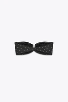 HAUT DE BIKINI EN TULLE À POIS
