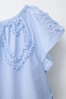 EMBROIDERED HEART DRESS