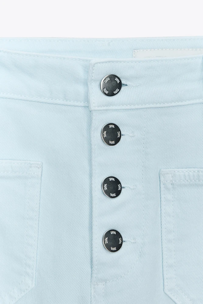 JEAN Z1975 FLARE TAILLE HAUTE BOUTONS