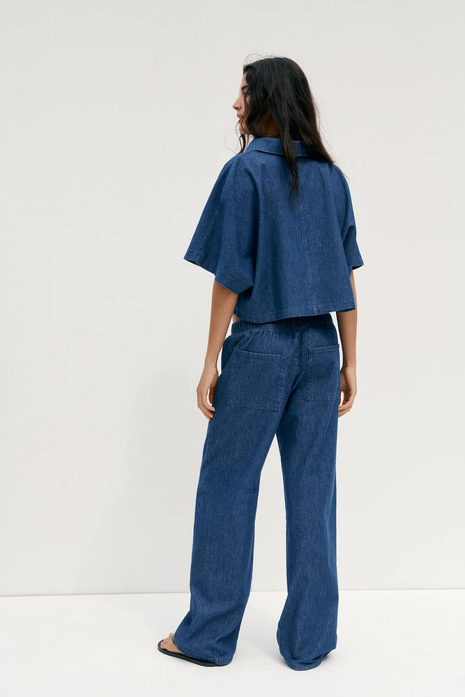 PANTALON PYJAMA DENIM TRF
