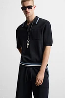 POLO EN MAILLE À POCHE